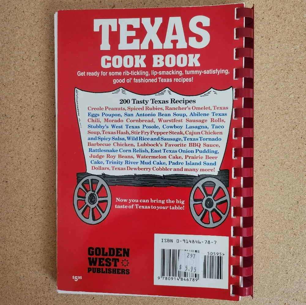 TEXAS Cookbook VTG 1996